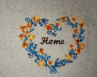 Embroidery Art-Touch of Fall Season wreath
