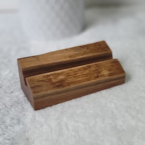 Porte-cartes de visite Live Edge, enseigne nominative pour bureau, accessoires de bureau pour le travail, décoration personnalisée pour enseigne d'étagère, espace de travail