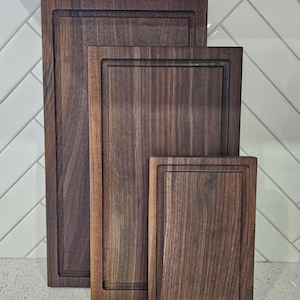 Wooden Cutting Board With Juice Groove Board For Kitchen Wood Chopping Board For Cheese Board Wood Serving Tray Walnut Meat Cutting Board