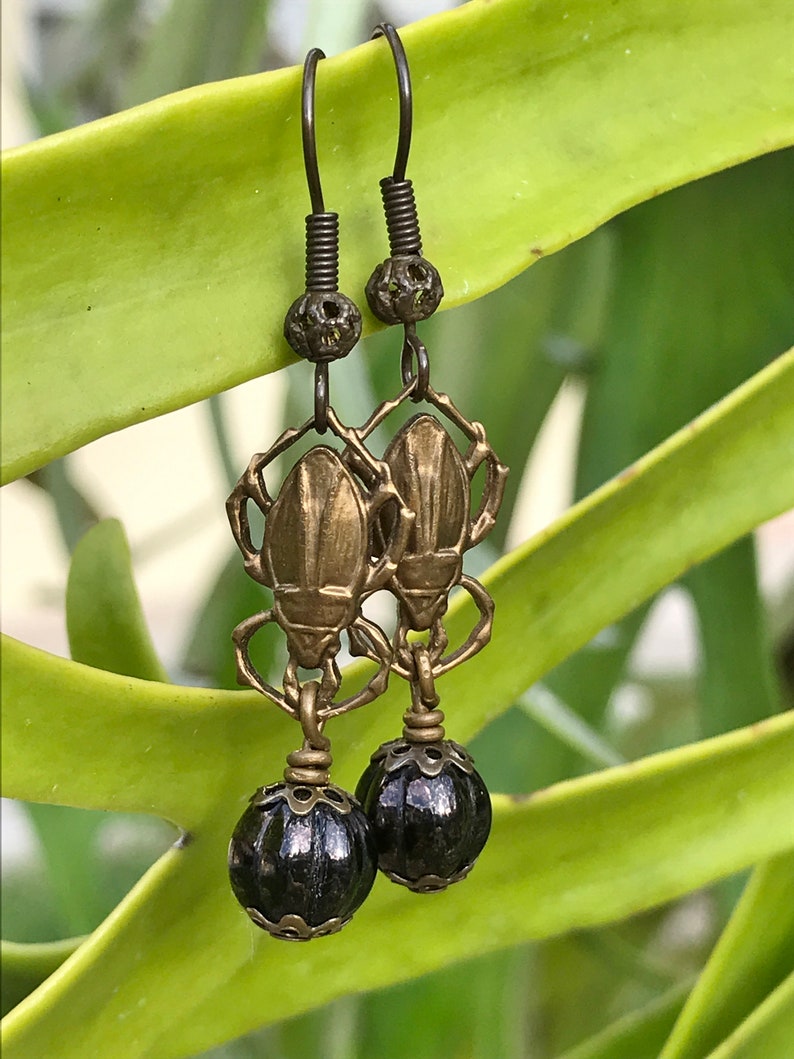 Dung Beetle Poo Roller Earrings image 8