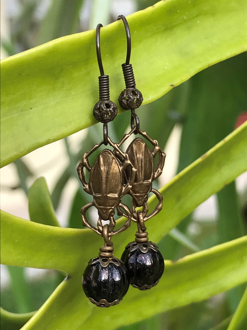 Dung Beetle Poo Roller Earrings image 6