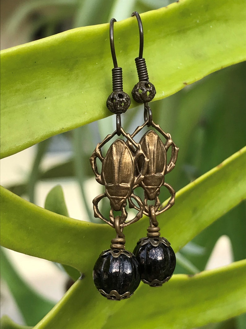 Dung Beetle Poo Roller Earrings image 5