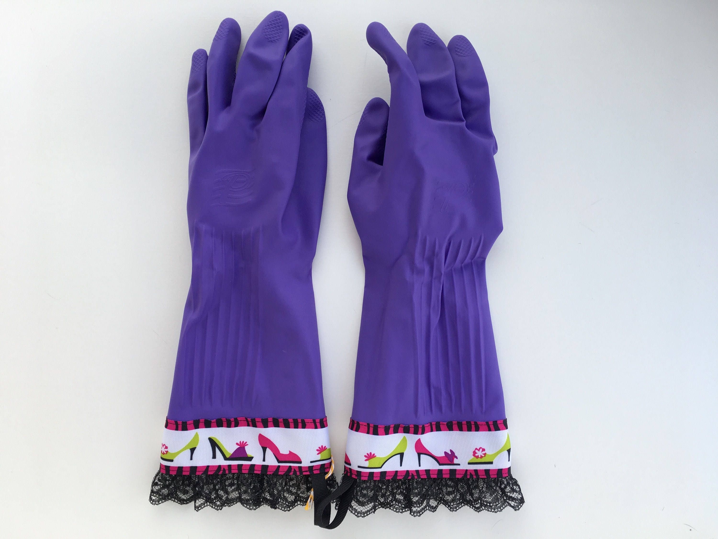 playtex living gloves medium purple