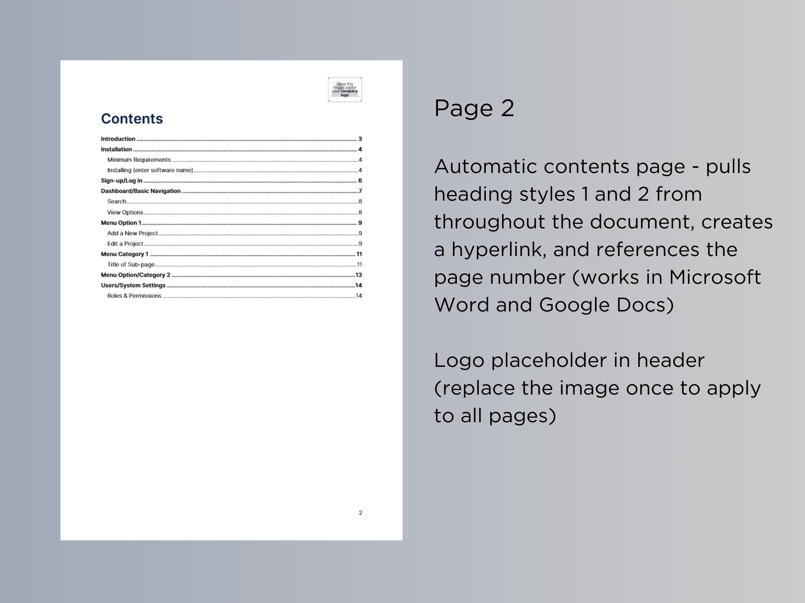Software User Guide Template | A4 & US Letter | Compatible With ...
