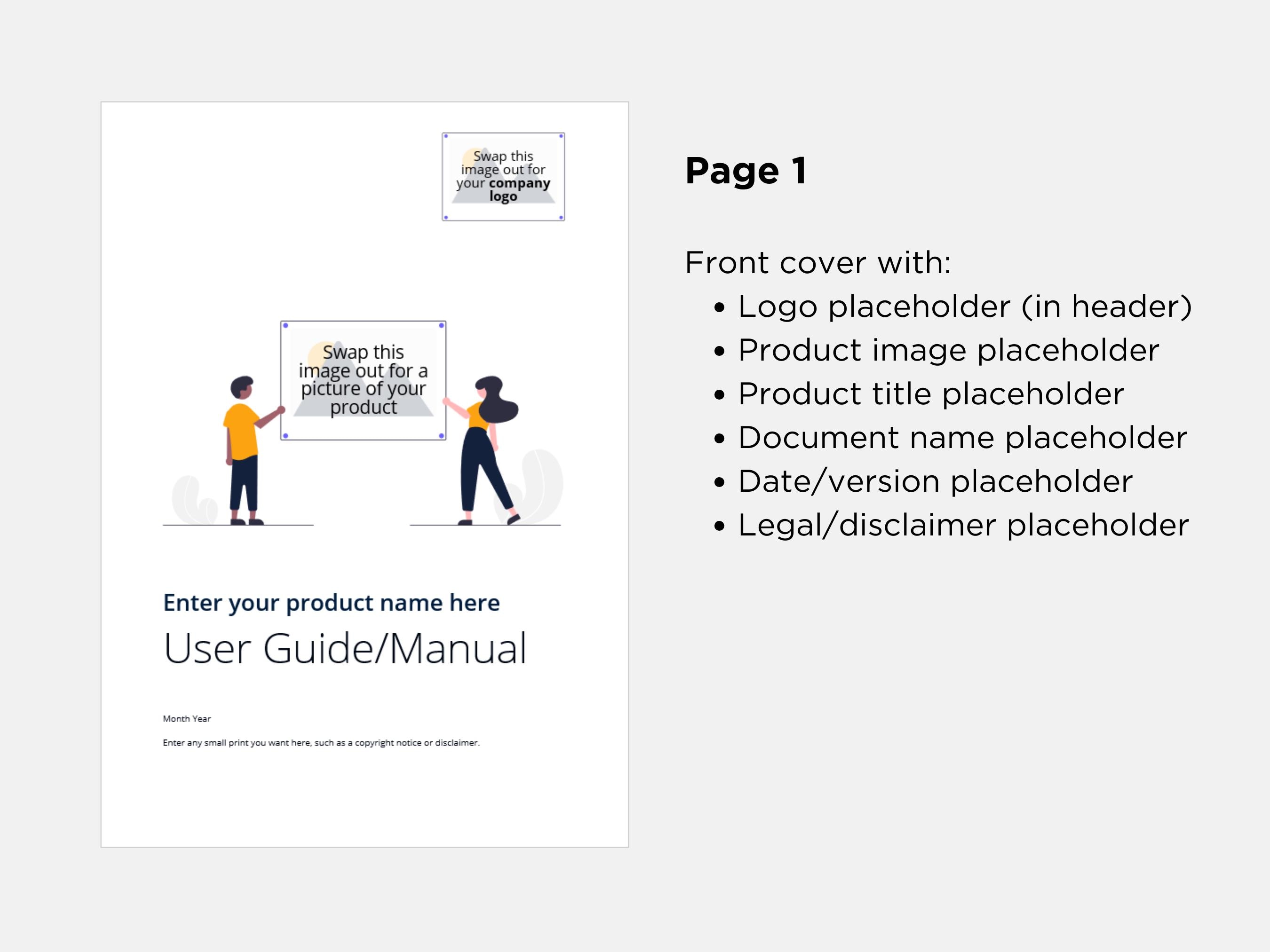 Simple A4 User Guide / Instruction Manual Template in Microsoft Word ...