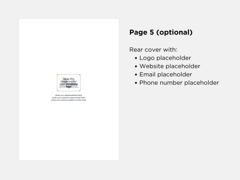 May include: A mockup of a business card with a placeholder for a company logo, website, email address, and phone number. The text "Swap this image out for your company logo" is included in the mockup.