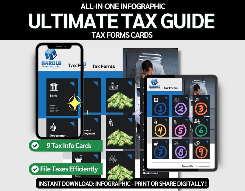Ultimate Tax Guide Flyer Tax Infographic Forms Tax Preparer Filing