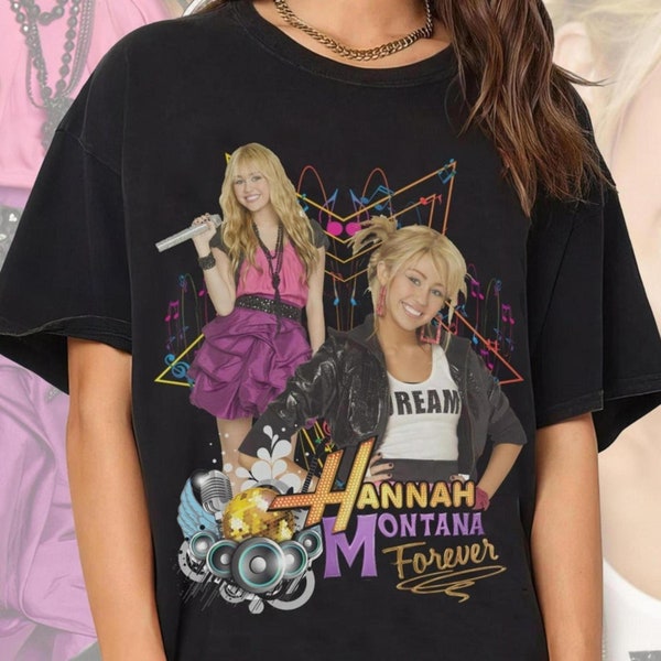 Hannah Montana, Hannah, Montana, HannahMontana, T-shirt Gift for Fan, Gift for Christmas, Mom Gift, Dad Gift, FUSHUNBaby Unisex All Styles