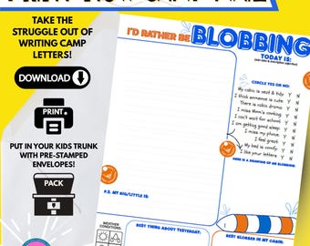 Camp Longhorn Letter Template: Fun Fill-in Printable (PDF Download)