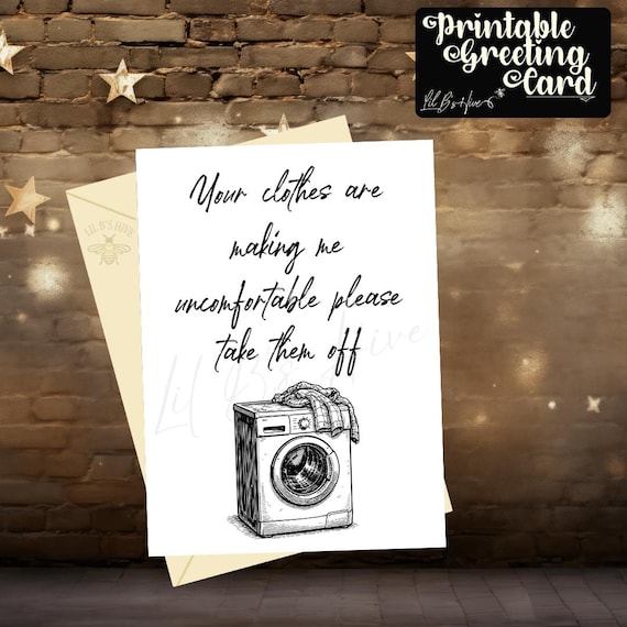 Funny Couples Printable Greeting Card