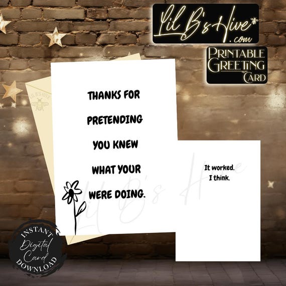 Mother's Day Printable Greeting Card, Birthday, Any Occasion