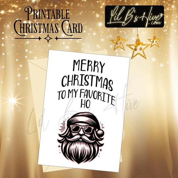 Santa's Favorite Printable Christmas Card