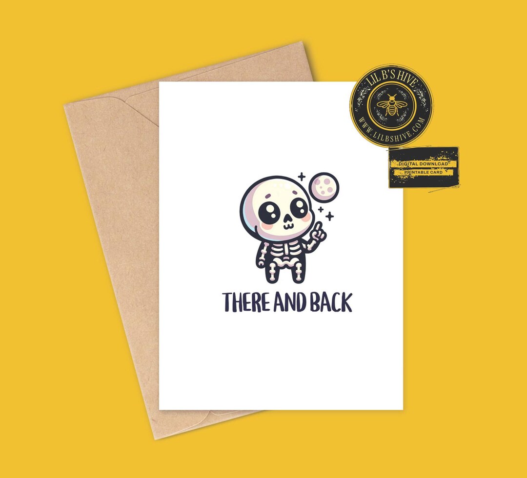 To the Moon and Back Printable Card, Anniversary Card, Halloween ...