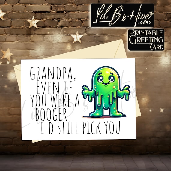 Cute Grandpa Printable Card
