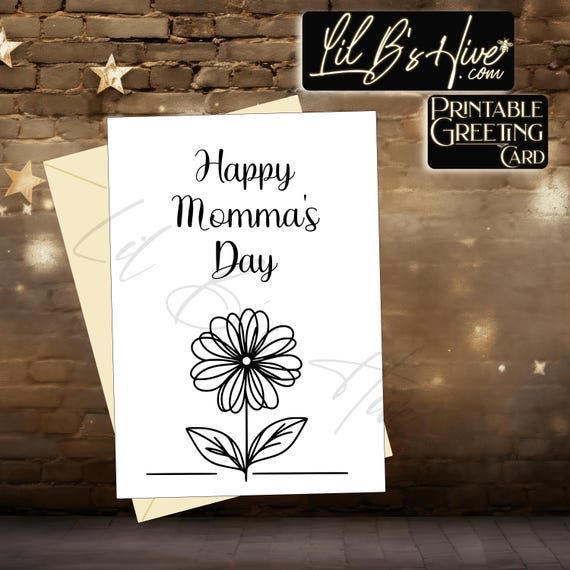 Momma's Day Printable Card