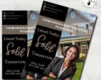 Real Estate Listing Presentation  Real Estate Marketing  Home Seller Guide  Realtor Listing  Seller Guide  Canva Digital Download