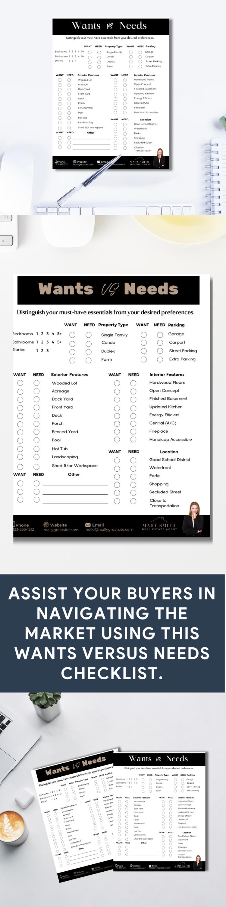Home Buyer Checklist House Hunting Planner First Time Buyer Guide Real ...
