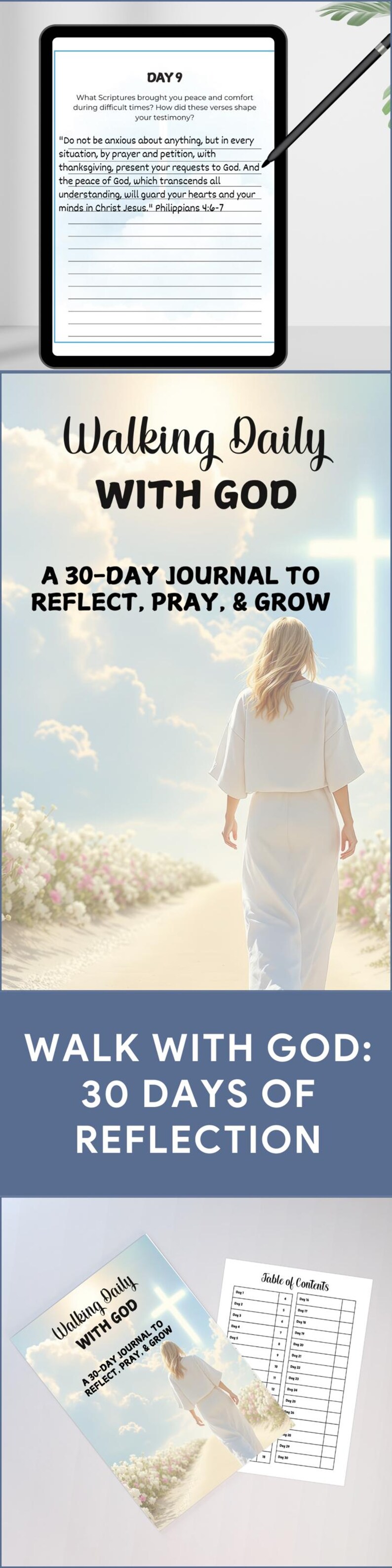 Christian Prayer Journal Printable PDF Daily Prayer Planner Bible Study ...