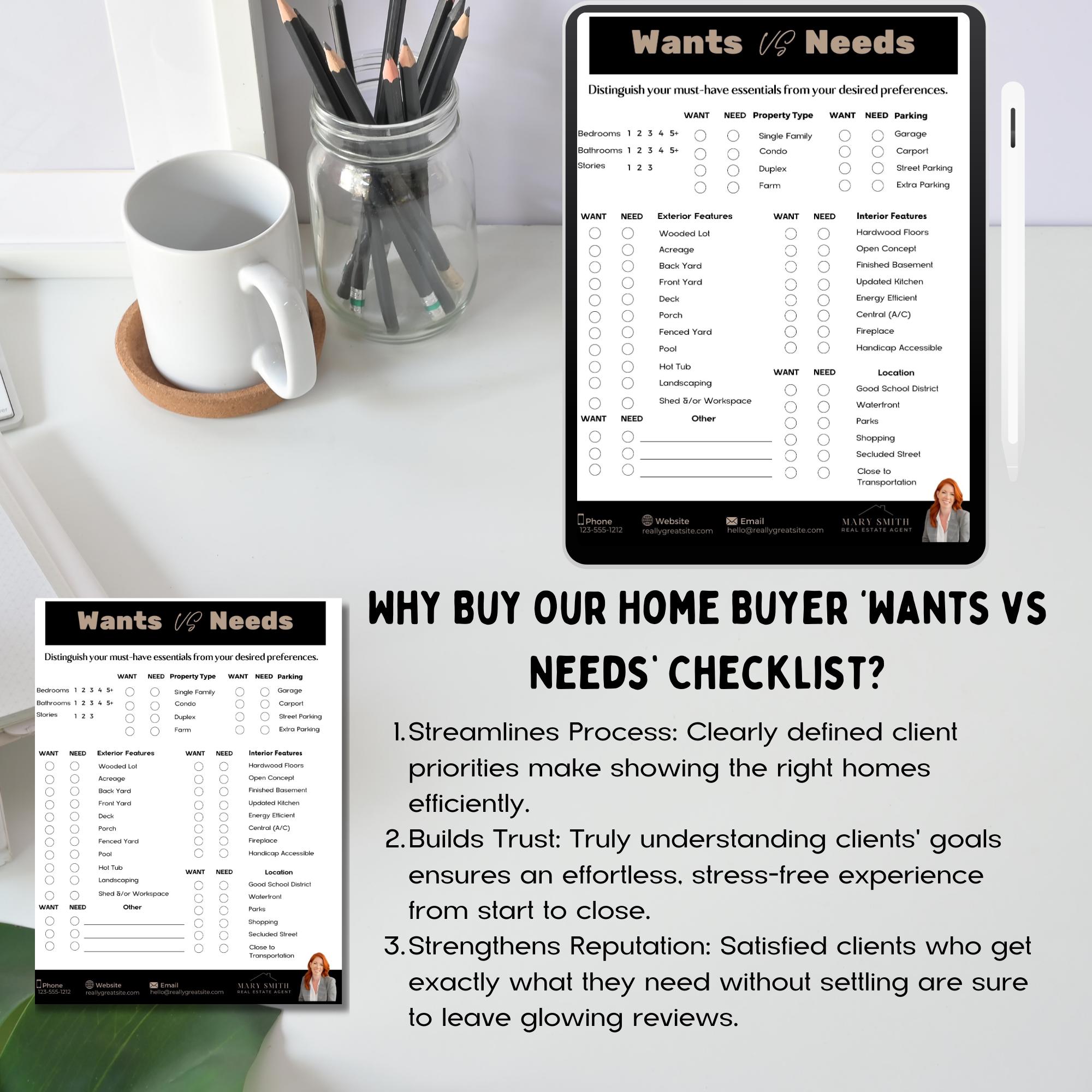 Home Buyer Checklist House Hunting Planner First Time Buyer Guide Real ...