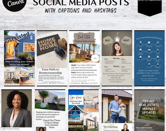 Real Estate Social Media Tools 31 Facebook & Instagram Designs for Realtors Digital Marketing Tools