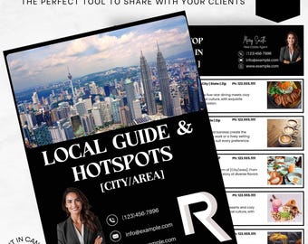 Realtor Guide Template Community Resource List Ideas Local Real Estate Agent Marketing Welcome Package Neighborhood Information City