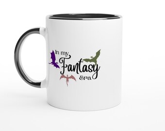 In My Fantasy Era White 11oz Ceramic Mug with Color Inside  Ceramic Black