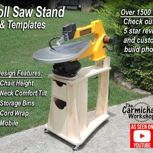 Scroll Saw Stand Woodworking Plans Etsy