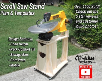 Scroll Saw Stand Woodworking Plans Etsy