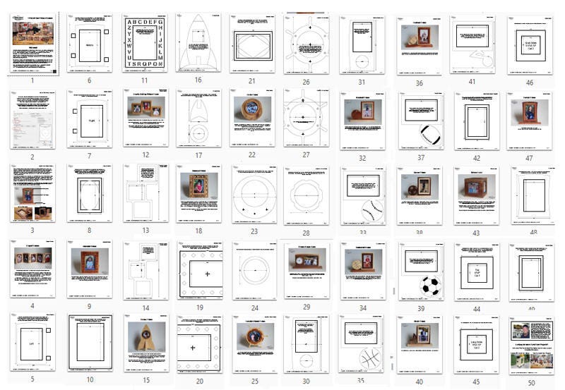 15 Scroll Saw Picture Frames eBook Etsy