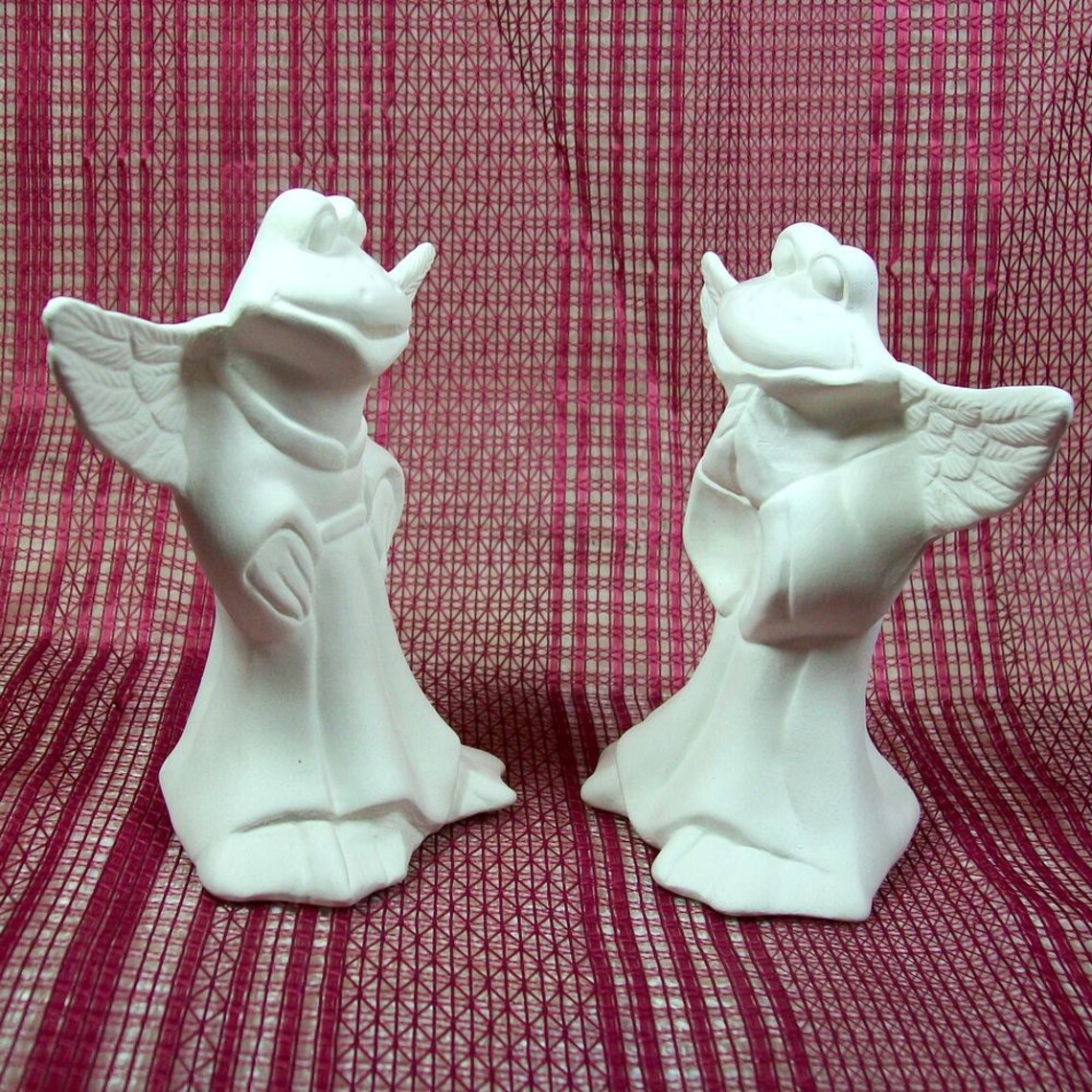 Unpainted Ceramic Bisque / Angel Figurines / Ready to Paint Etsy