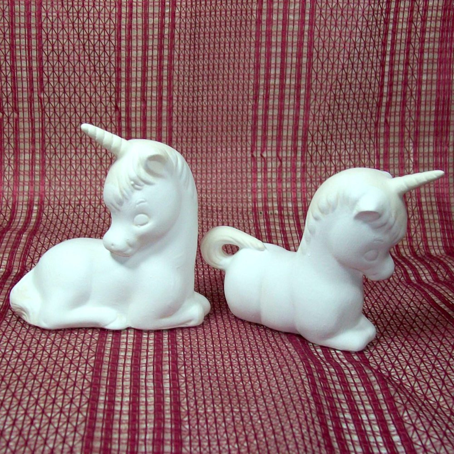 Unicorn Figurines / Ceramic Bisque / Bisqueware / Ceramics to Etsy