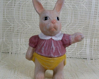 Handmade Ceramic Bunny Figurine, Bunny Statue for Bunny Lover, Rabbit Decor, Easter Decoration, Ceramic Rabbit Statue