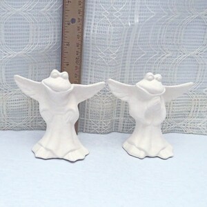 Unpainted Ceramic Bisque / Angel Figurines / Ready to Paint Ceramics / Frog Figurines / Ceramics to Paint / Ceramic Bisque / Bisque Ware image 8