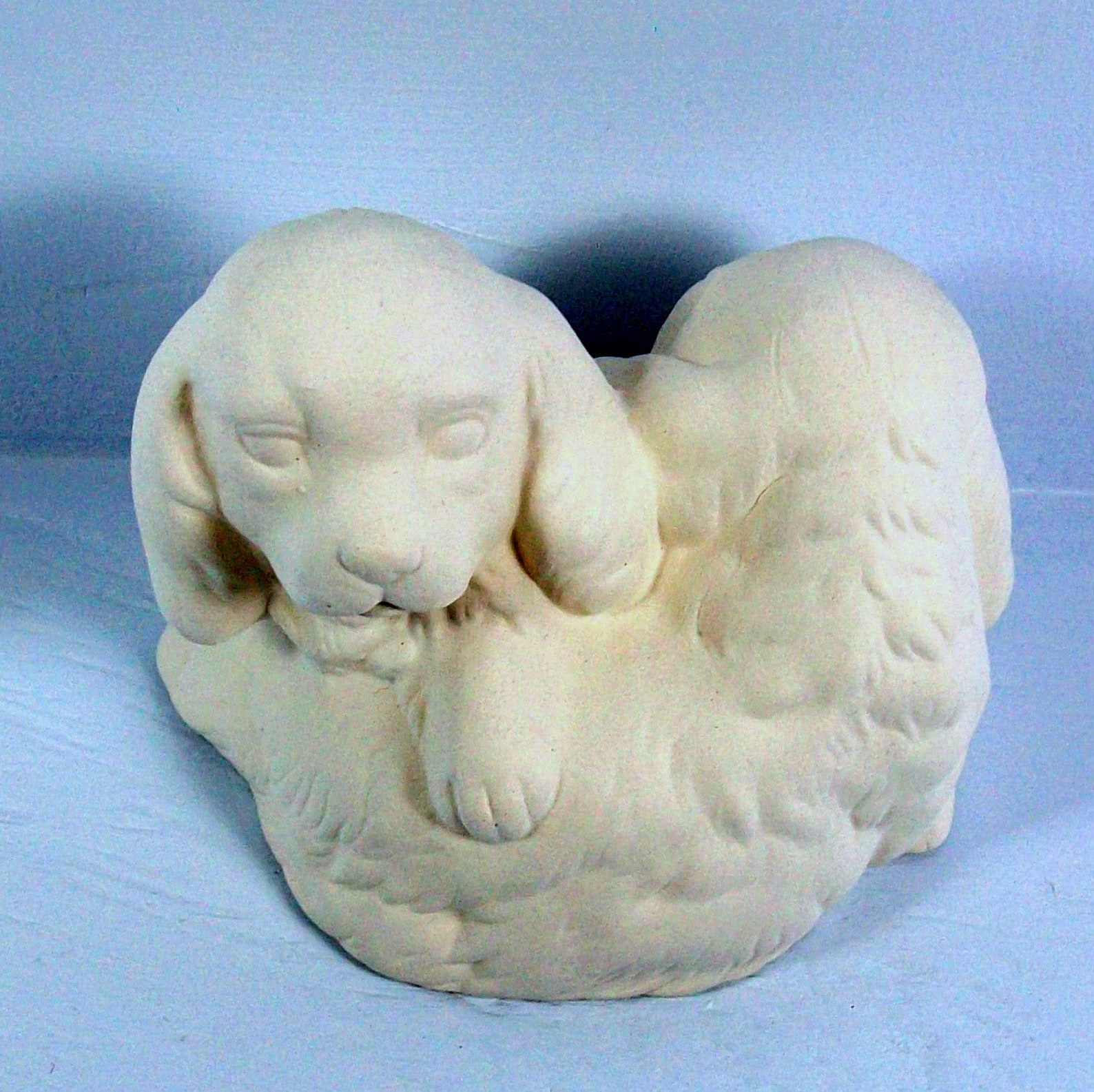 Unpainted Ceramic Bisque Puppies / Bisqueware / Ceramics to Etsy