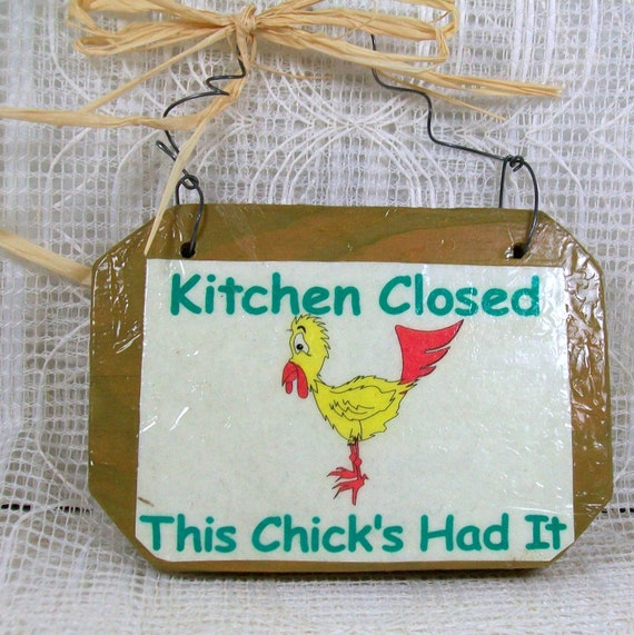 Funny Kitchen Signs Cute Kitchen Decor Farmhouse Kitchen 