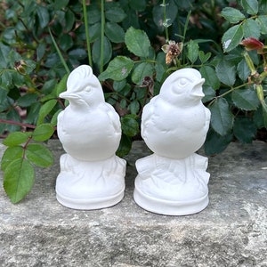 Figurines d&#39;oiseaux en céramique faites à la main, Statues d&#39;oiseaux prêtes à peindre, Céramique en biscuit de porcelaine non peinte, Céramiques à peindre, Décoration d&#39;oiseau en céramique à peindre