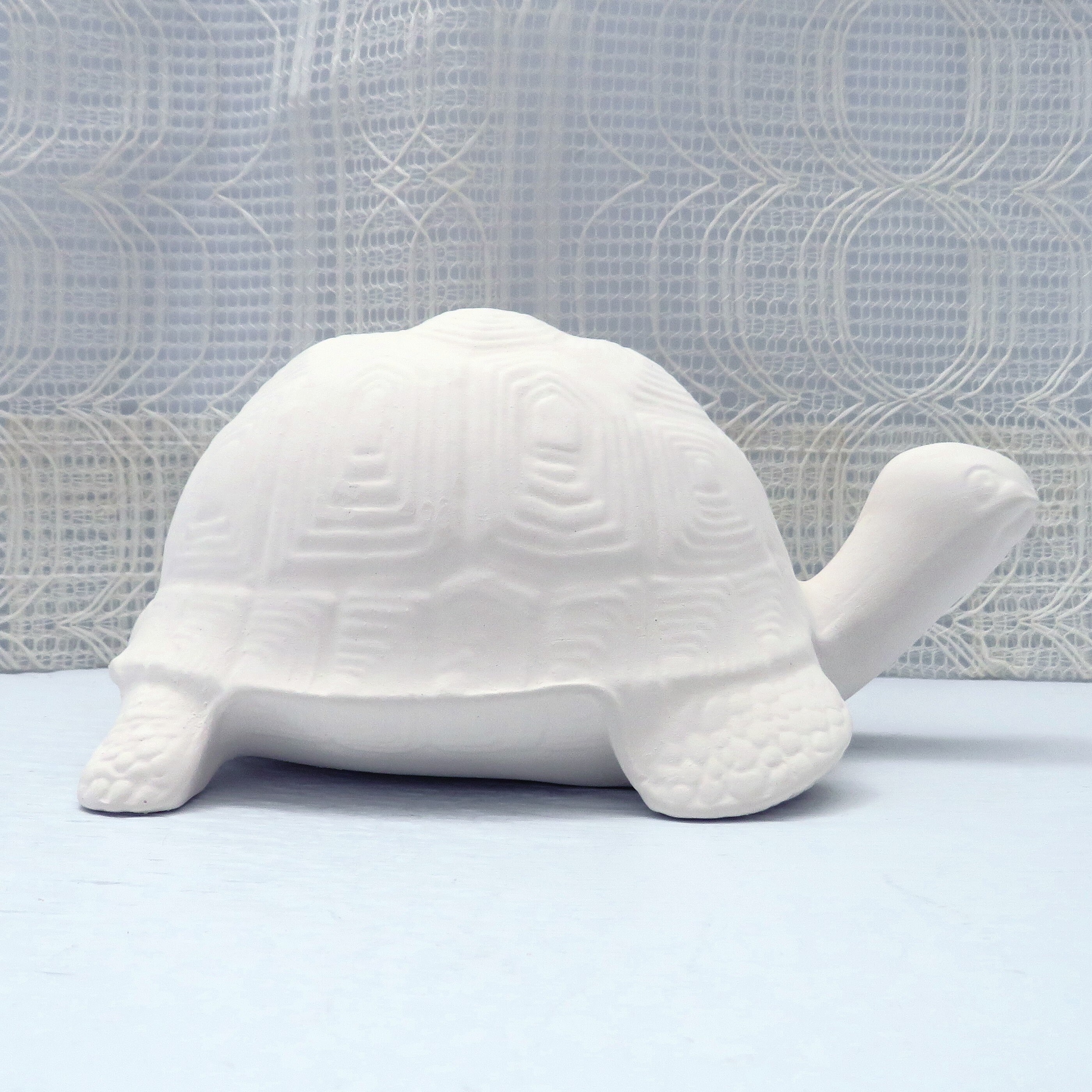 Murtle Little Garden Turtle Statue - Paintable Ceramic Figurines