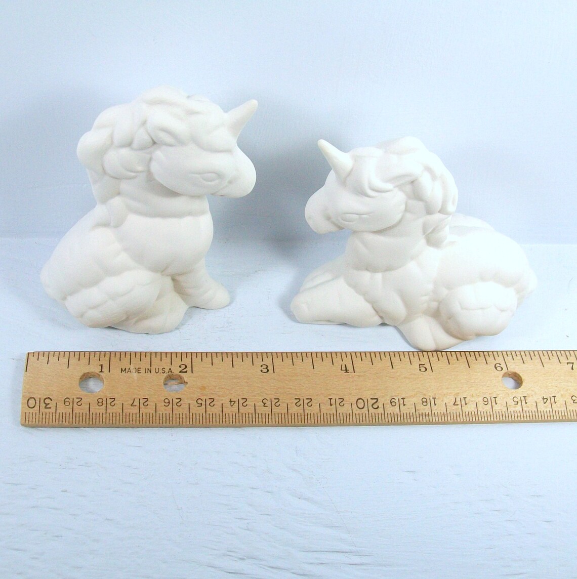 Unpainted Ceramic Unicorn Figurine / Bisque Ware / Unicorn Etsy