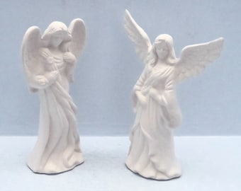Valentina (Family) Angel, Ceramic, Ivory, 7.5 cm