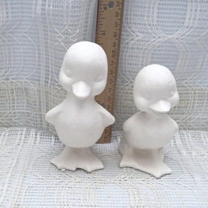 Ready to Paint Ceramic Duck Figurines, Handmade Unpainted Duck Statues for Duck Lover Gift, Activities for Kids or Adults Bild 6