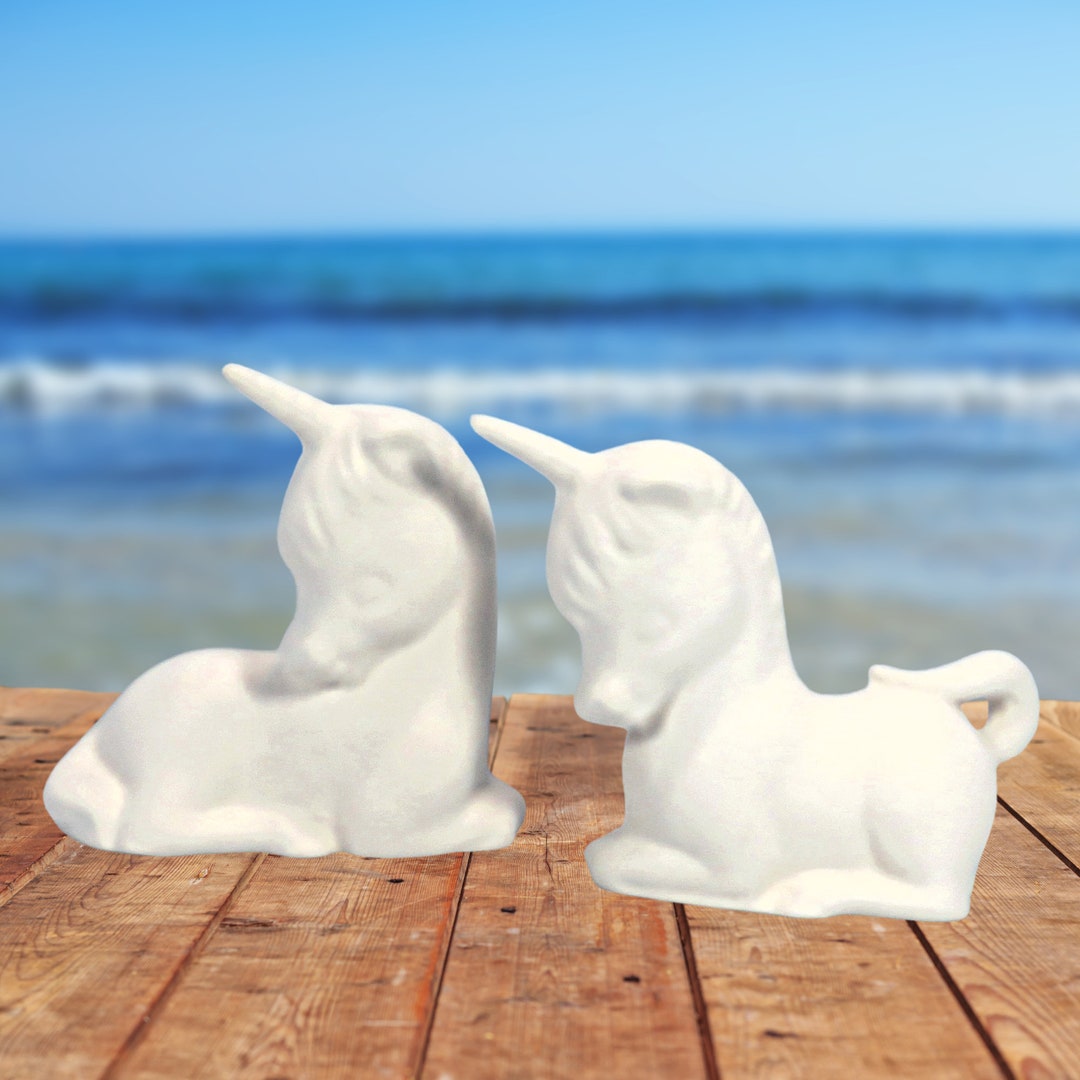 Handmade Ready to Paint Ceramic Unicorn Figurines / Ceramics to Paint