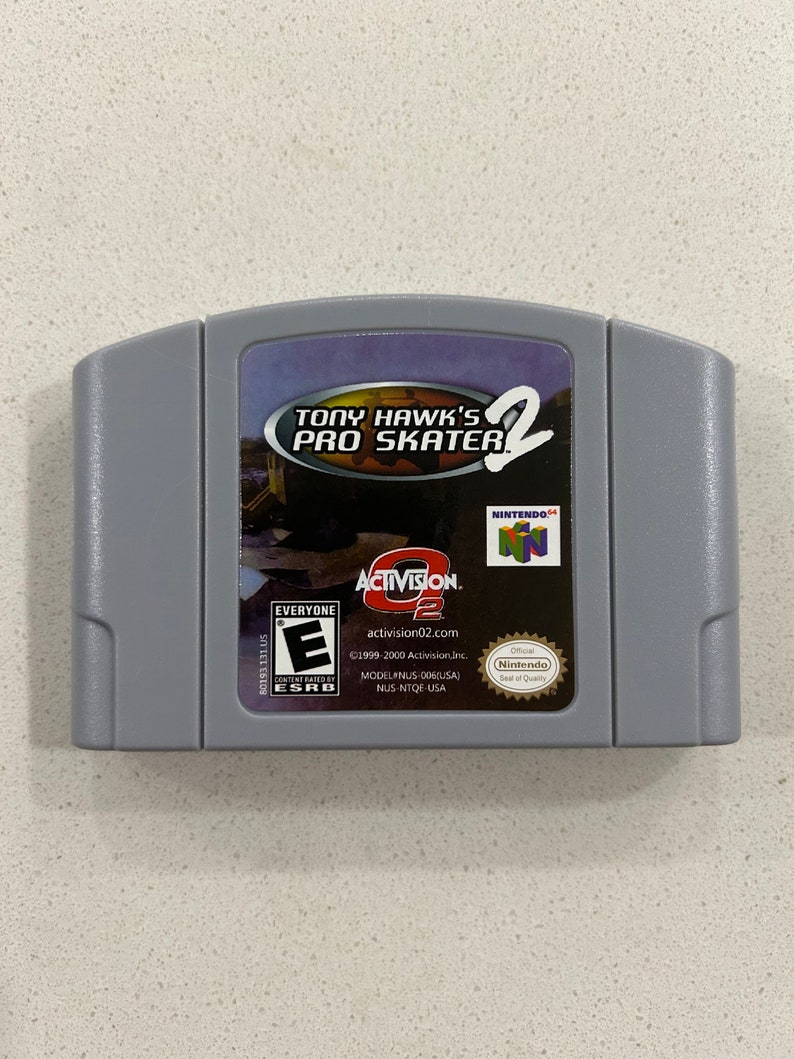 Tony Hawks Pro Skater 2 Nintendo 64 N64 Game Etsy tony-hawks-pro-skater-2-nintendo-64-n64-game-etsy