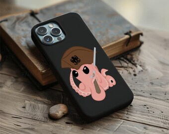 Funda de teléfono con forma de pulpo, La revolución del pulpo, diseño único de pulpo para iPhone, Samsung, Google Pixel: ¡cause un revuelo!