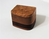 Trinket Box Made Of Maple Burl And Three woods