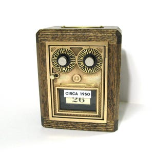 Post Office Box 1950&#39;s Door Bank Dual Dial Combination Lock
