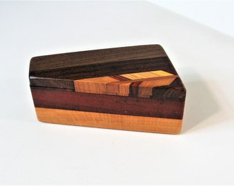 Trinket Box Made Of  Six Woods