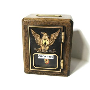 Federal Eagle Post Office Box Bank 1895 Antique Door With Two Keys