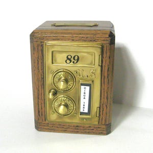 Post Office Box 1886 Door Bank Safe Dual Dial Combination Lock With A Glass Window