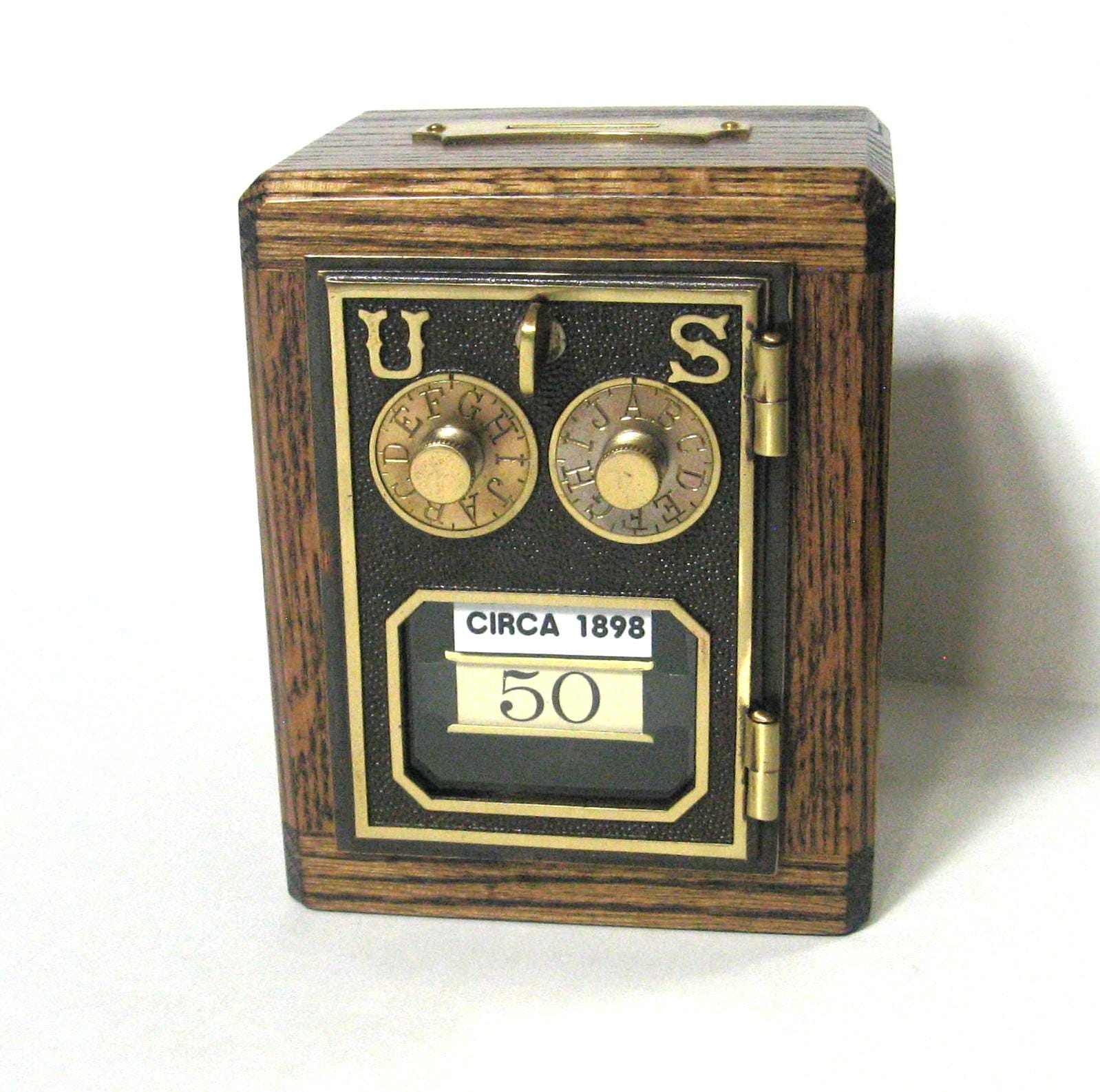 Antique Wooden Lockbox - Etsy