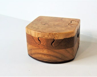 Puzzle Box Made With Figured Maple Burl  Four Woods